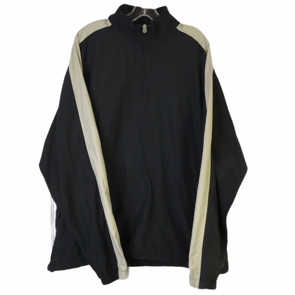 CALLAWAY Golf Black Zip Windbreaker Jacket Size XL